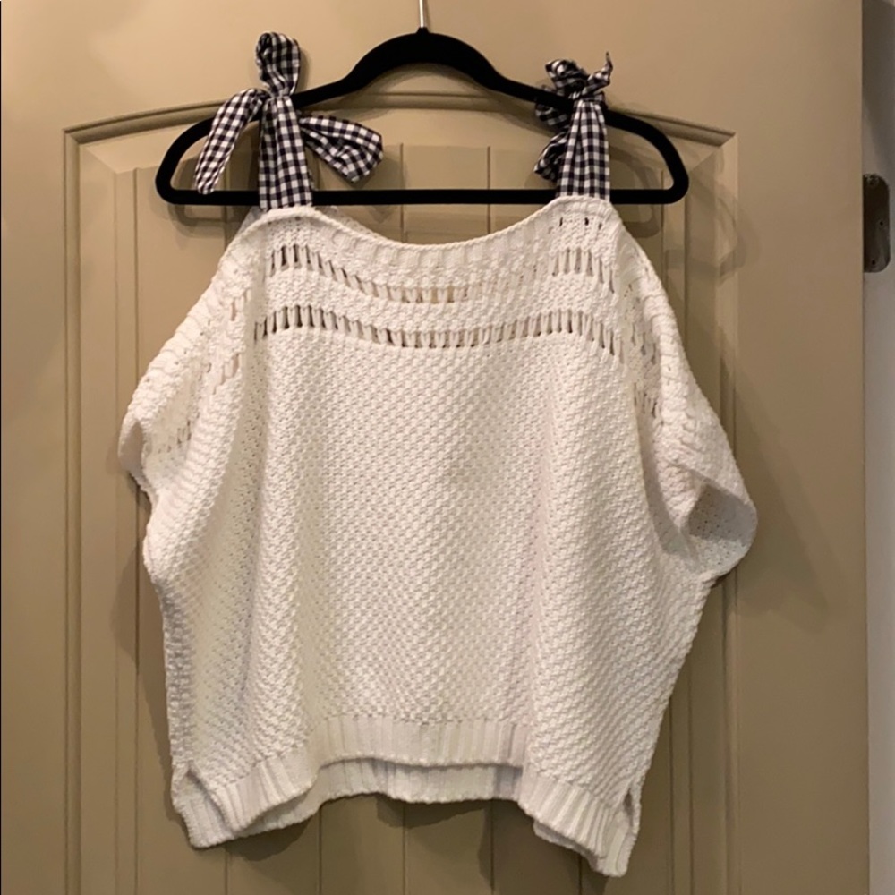 Cropped Crochet Sweater